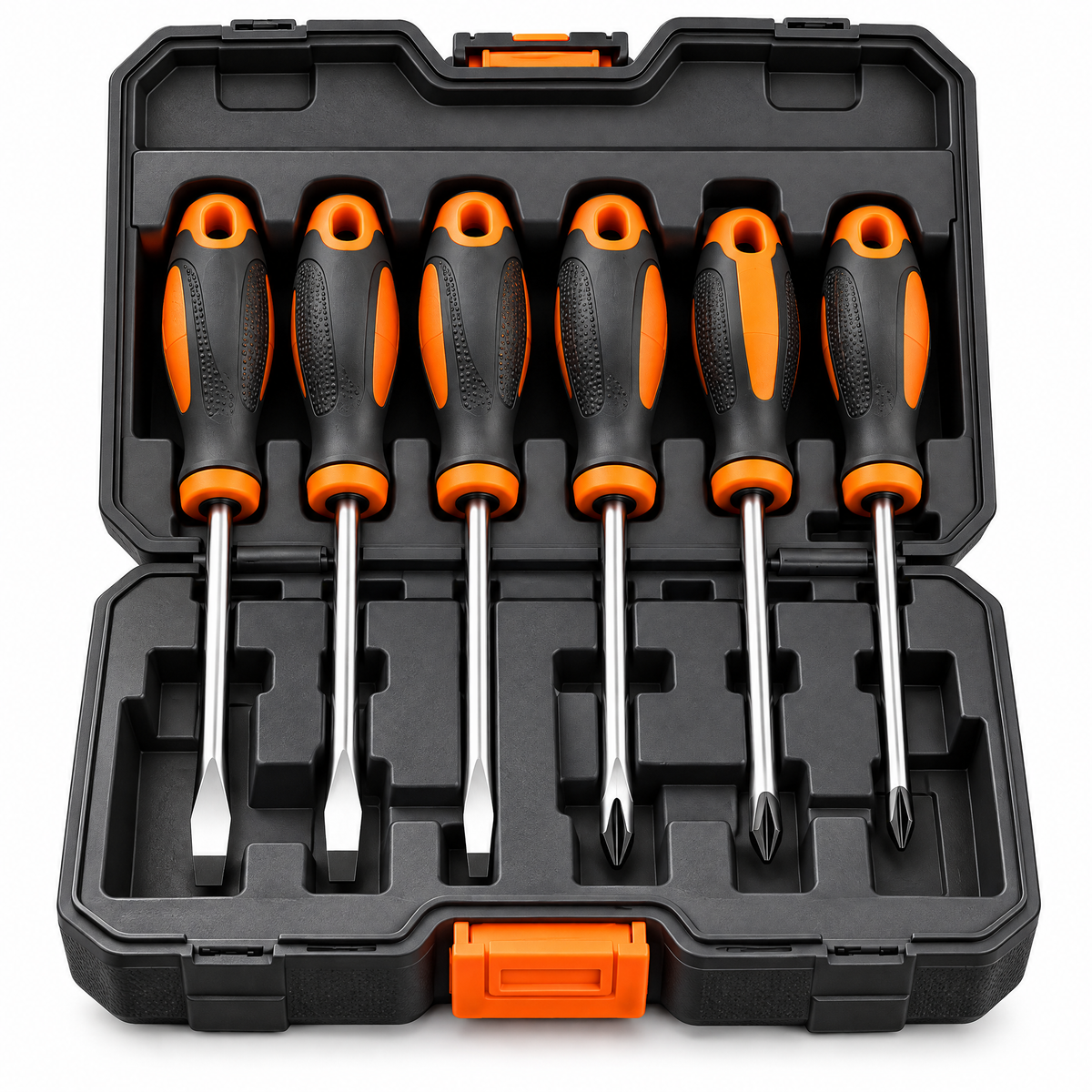 voqzunir 6-Piece Screwdriver Set with Carrying Case — isolated product view