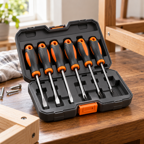 voqzunir 6-Piece Screwdriver Set with Carrying Case — main product photo