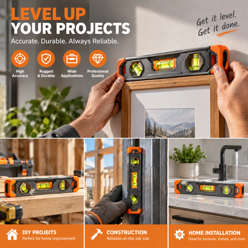 voqzunir 3-Vial Spirit Level — features and use
