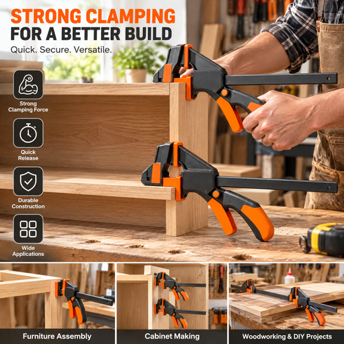voqzunir 2-Piece Quick-Grip Bar Clamp Set — features and use